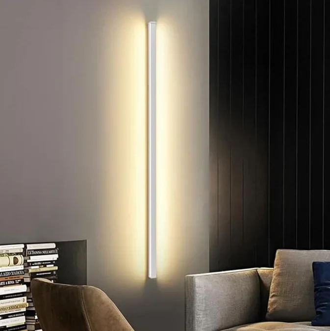 Elegant LED Væglampe i Sort - Stilfuld og Energibesparende