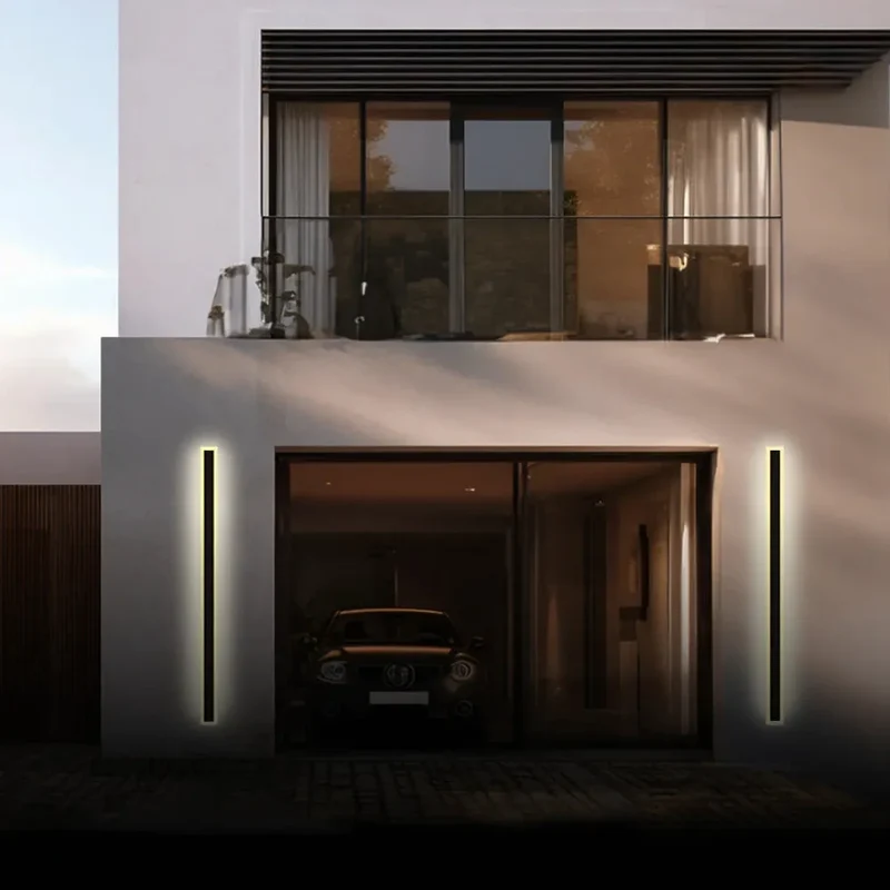 Elegant LED Væglampe med Slank Design og IP65 Vandbeskyttelse