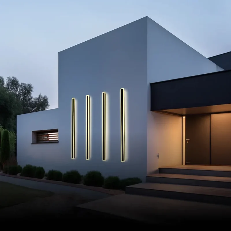 Elegant LED Væglampe med Slank Design og IP65 Vandbeskyttelse