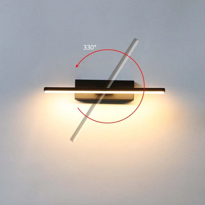 Stilfuld Væglampe med Roterbart Design og LED Lys