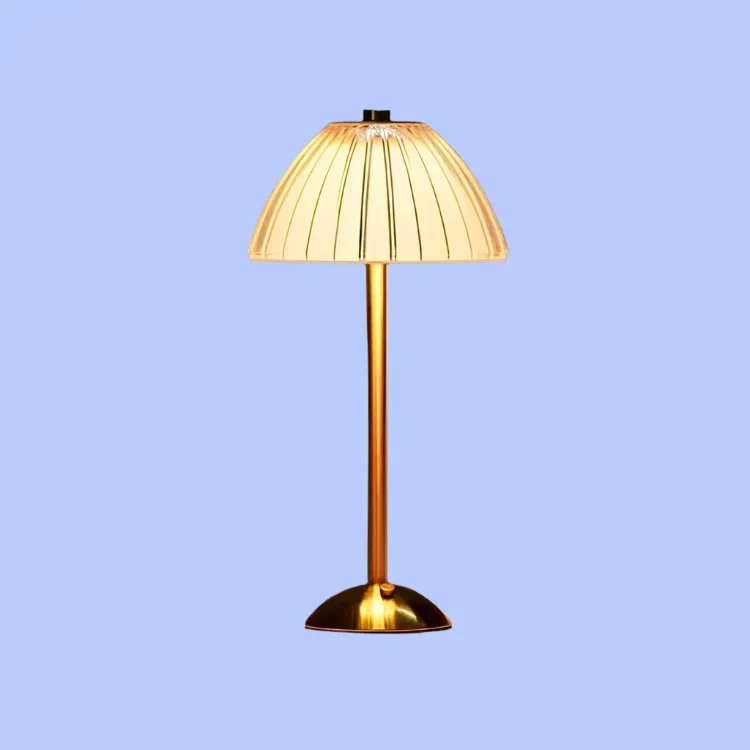 Trådløs Krystalbordlampe med LED - Elegant og Fleksibel