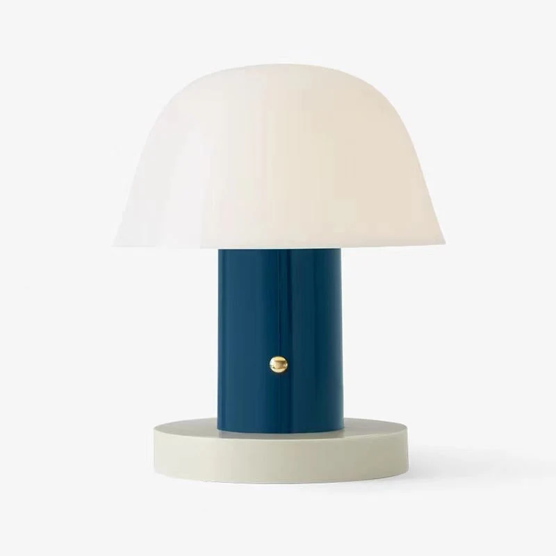 Elegant Svampeformet Bordlampe med Justerbar LED-lys