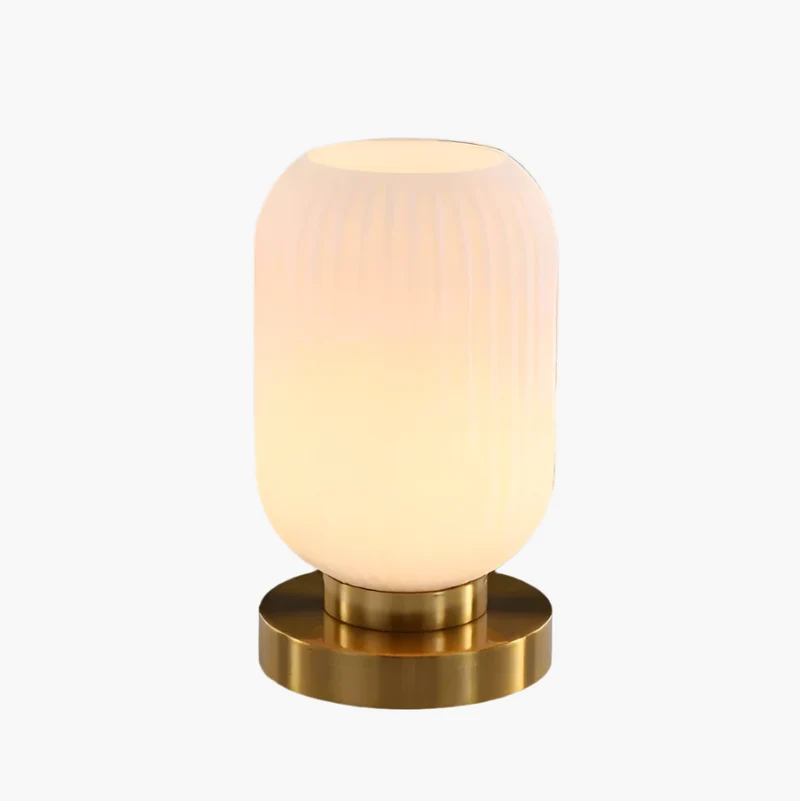 Moderne Bordlampe med Glaslampe for Stilfuldt Hjem
