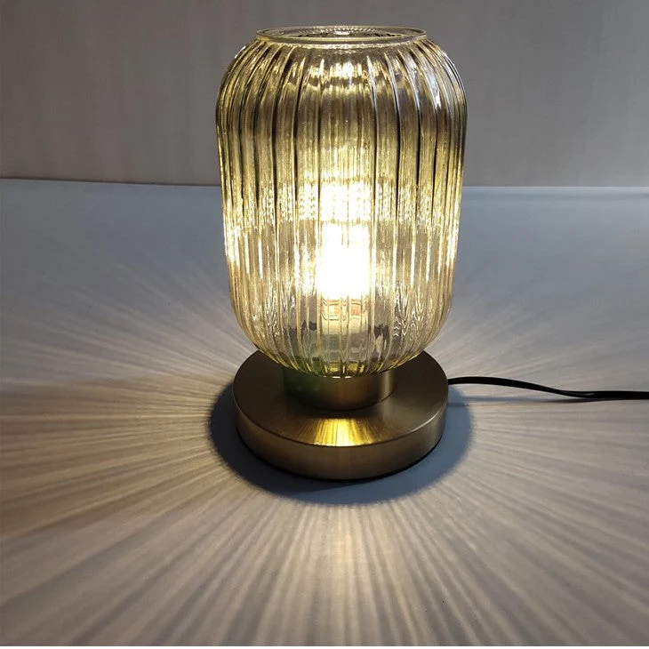 Moderne Bordlampe med Glaslampe for Stilfuldt Hjem