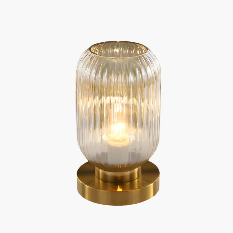 Moderne Bordlampe med Glaslampe for Stilfuldt Hjem