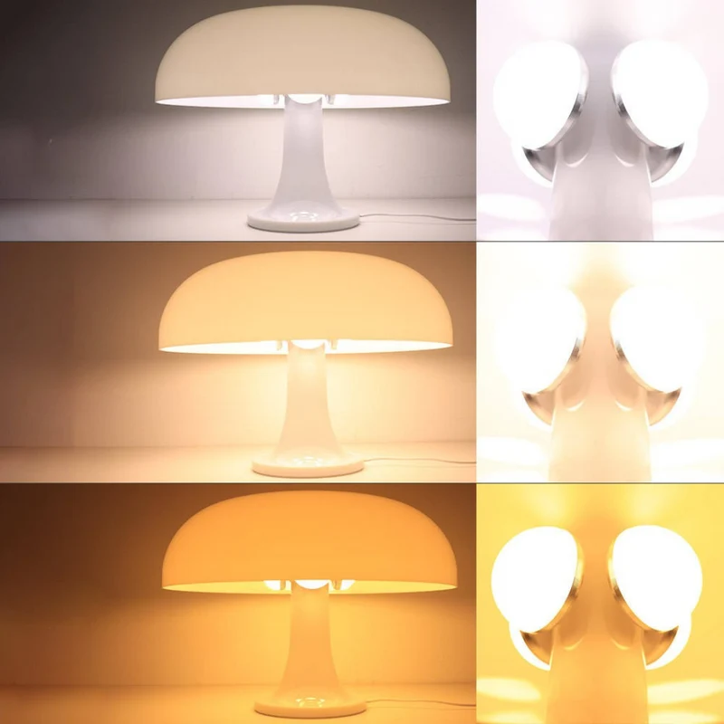 Stilren Svampebordlampe med Justerbar Belysning