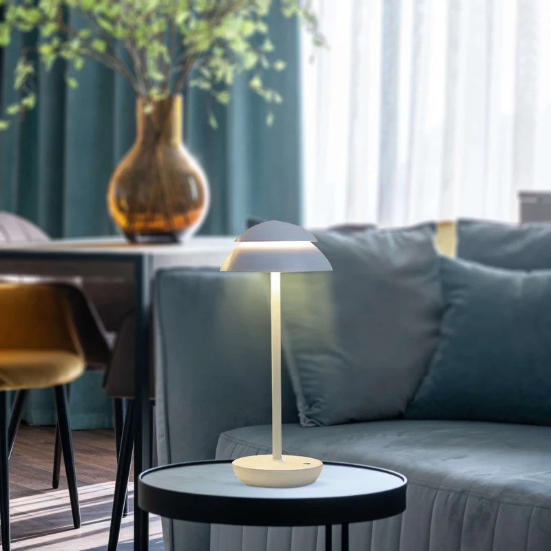 Bordlampe med Berøringskontrol og Trådløs LED Lys