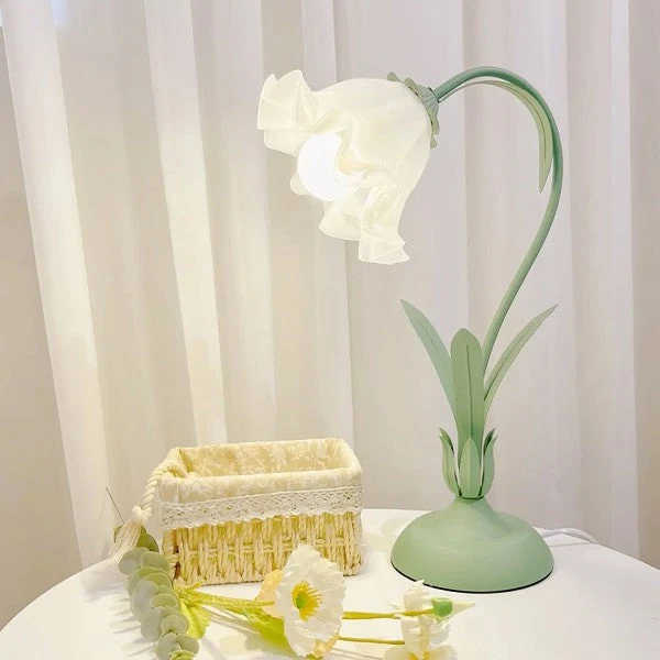 Blomstrende Vintage Bordlampe - Justerbar Elegance