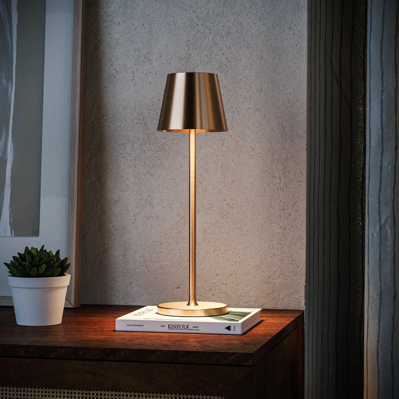 Trådløs Bordlampe med Justerbar LED Lysstyrke