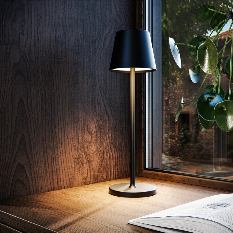 Trådløs Bordlampe med Justerbar LED Lysstyrke