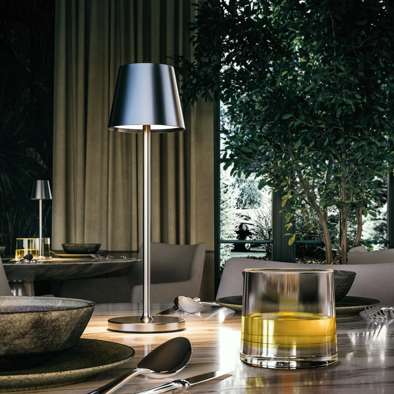 Trådløs Bordlampe med Justerbar LED Lysstyrke