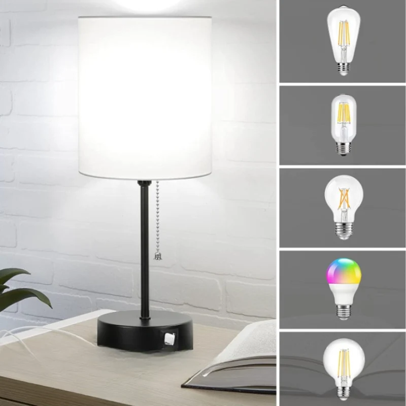 Moderne Natlamper med USB og AC - Stilfuld Opladning