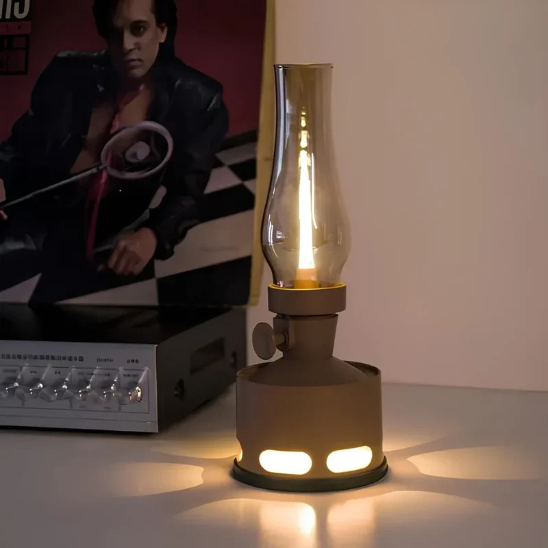 Elegant Vintage LED Lanterne med Langvarig Belysning