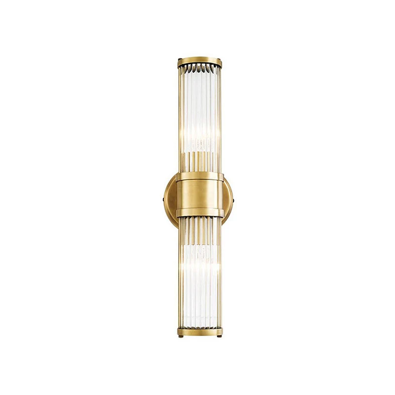 Guldbelagt LED Væglampe i Glas – Elegant Indendørs Design