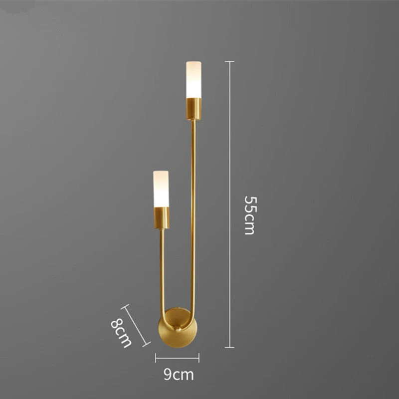 Væglampe i Guld med LED – Stilfuld og Energibesparende