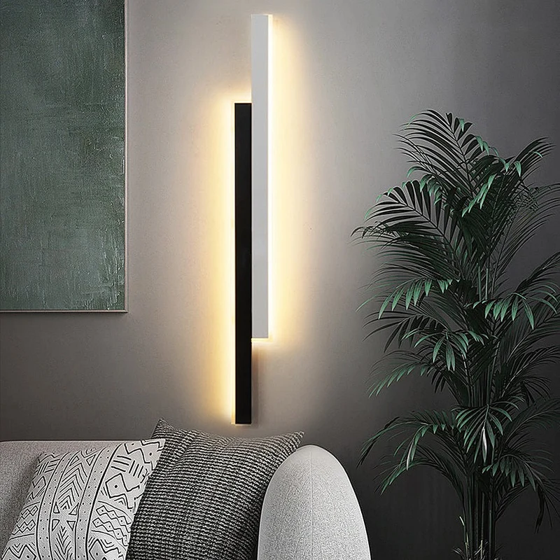 Elegant LED Væglampe med Justerbart Varmt Lys