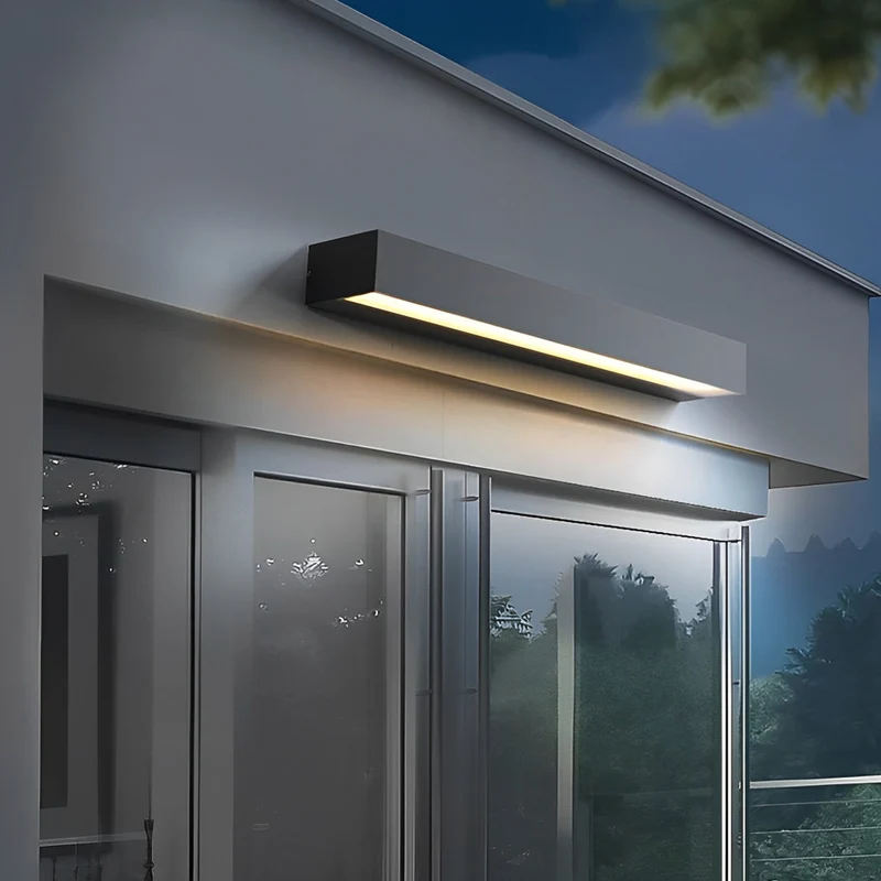 Udendørs LED Væglampe i Sort - Vandtæt og Energi-effektiv