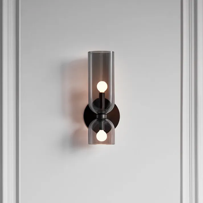 Elegant Væglampe i Glas & Metal - Skab Hygge i Hjemmet