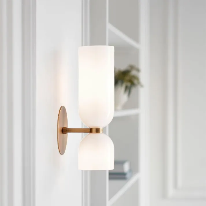 Elegant Væglampe i Glas & Metal - Skab Hygge i Hjemmet