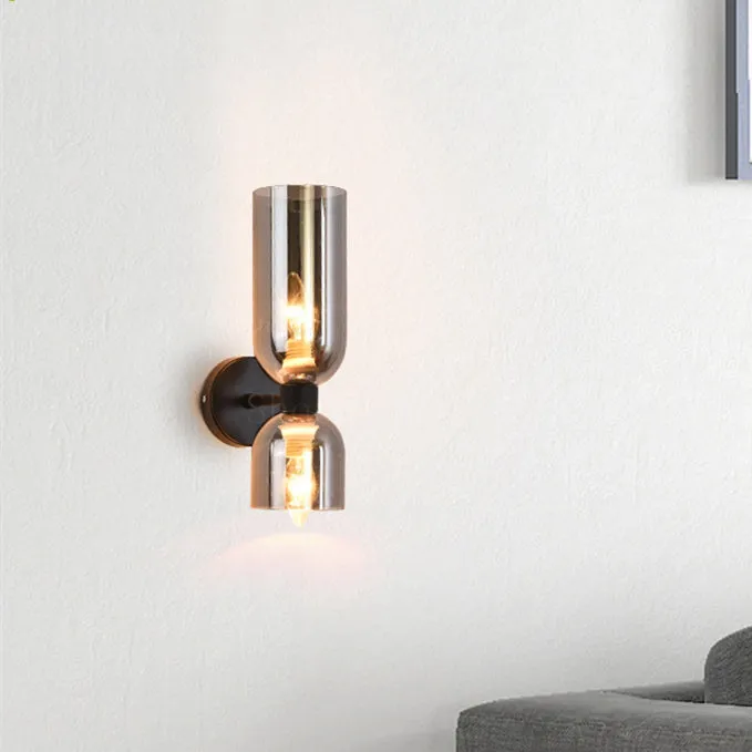 Elegant Væglampe i Glas & Metal - Skab Hygge i Hjemmet