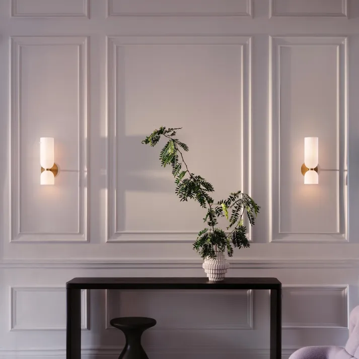 Elegant Væglampe i Glas & Metal - Skab Hygge i Hjemmet