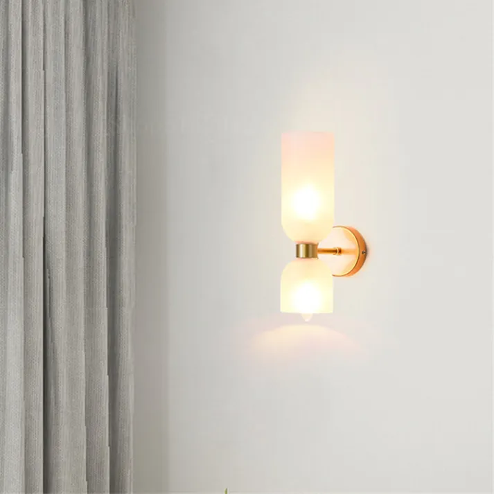 Elegant Væglampe i Glas & Metal - Skab Hygge i Hjemmet