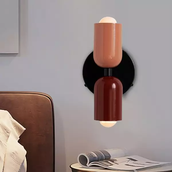 Udendørs Væglampe i Glas med Dobbelt Lysstråle