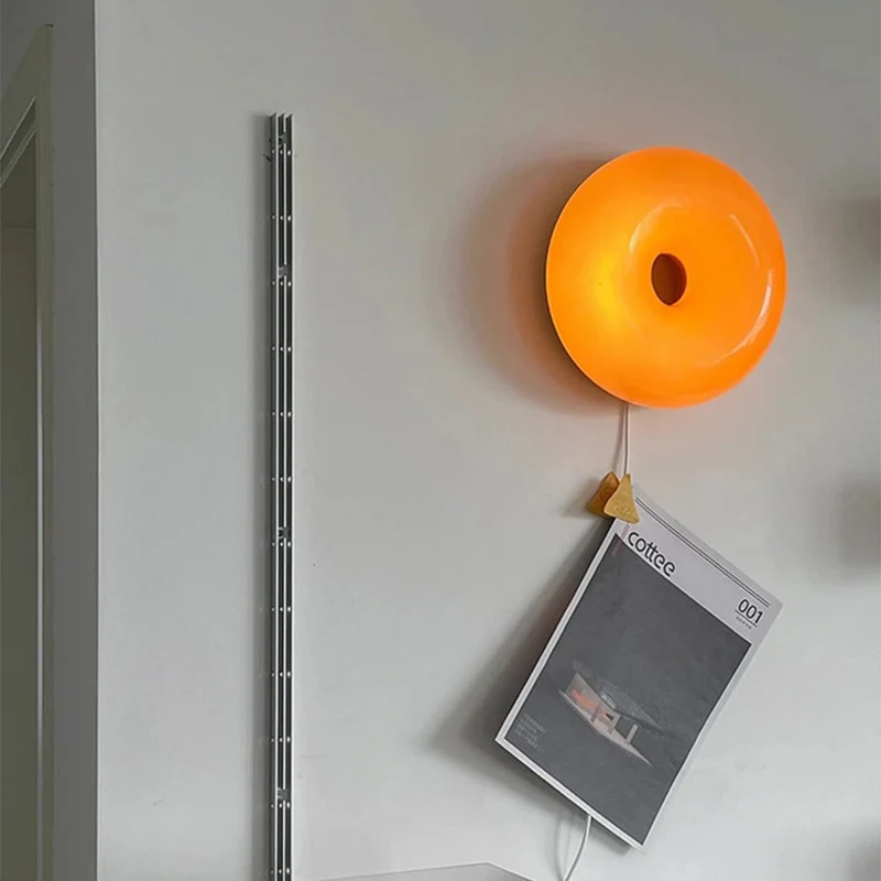 Moderne LED Væglampe i Glas med Energibesparende Design