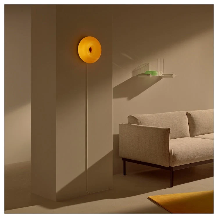 Moderne LED Væglampe i Glas med Energibesparende Design