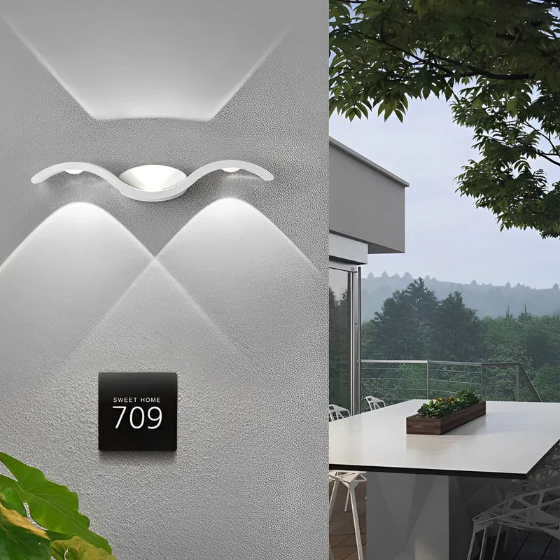 Moderne Udendørs Væglampe med Energibesparende LED