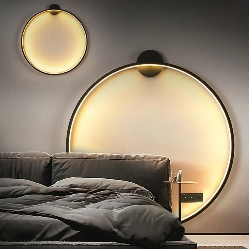 Rund Væglampe i Minimalistisk LED Design – Energibesparende