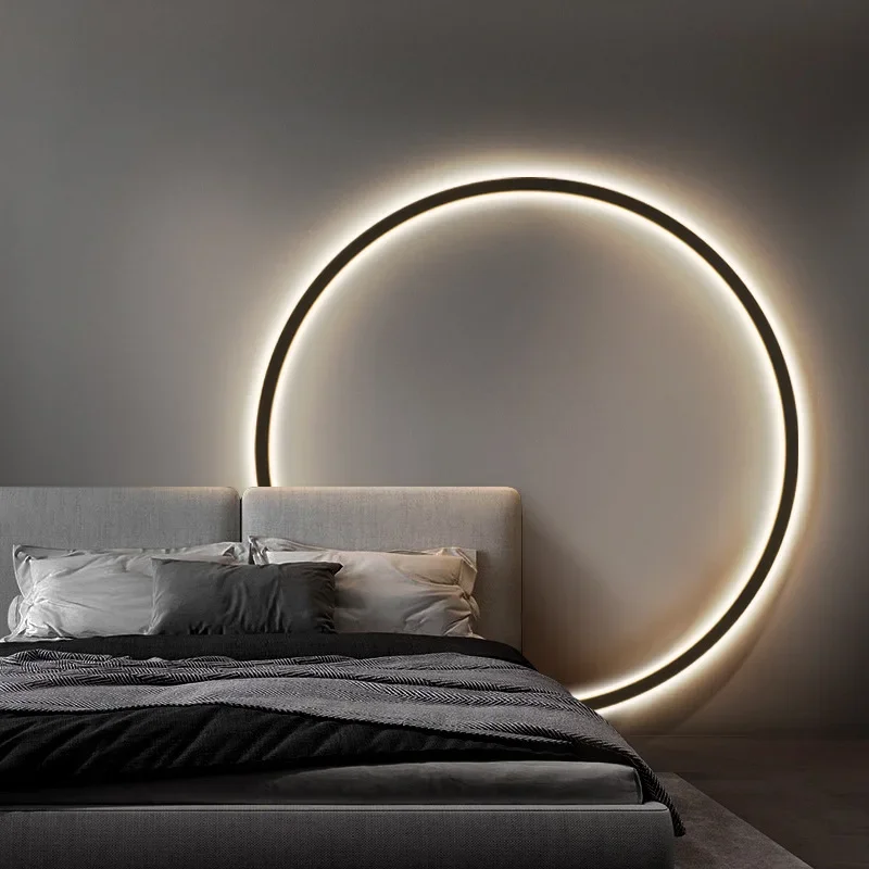 Rund Væglampe i Minimalistisk LED Design – Energibesparende