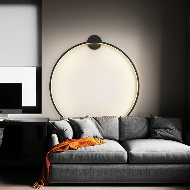 Rund Væglampe i Minimalistisk LED Design – Energibesparende