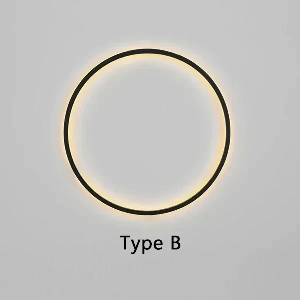 Rund Væglampe i Minimalistisk LED Design – Energibesparende