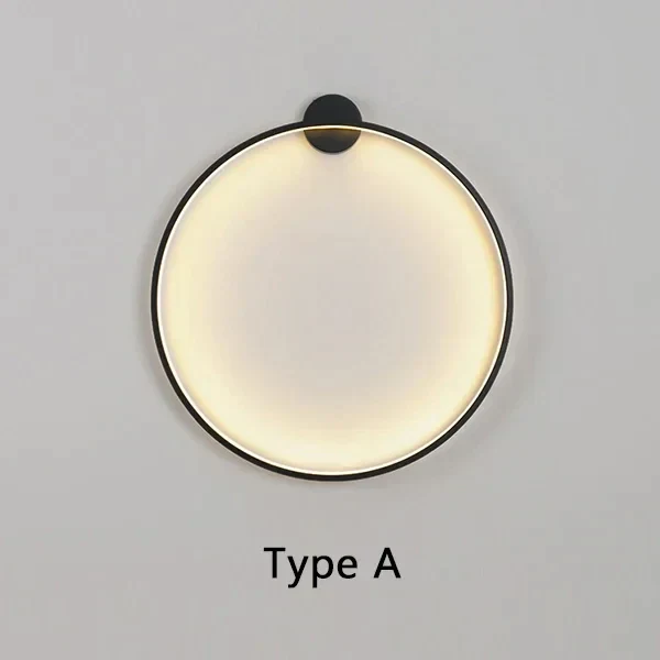 Rund Væglampe i Minimalistisk LED Design – Energibesparende