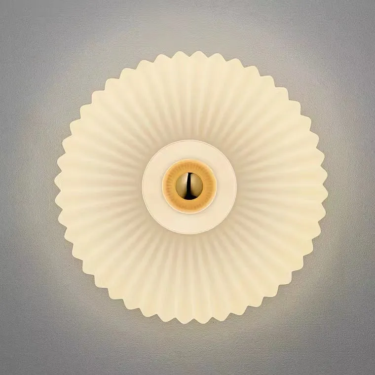 Vintage Glas Væglampe med Blødt, Stemningsfuldt Lys