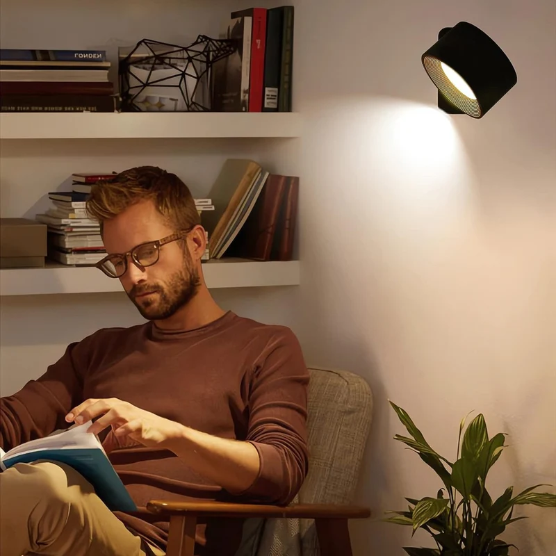Trådløs LED Væglampe med Genopladelig Batteri