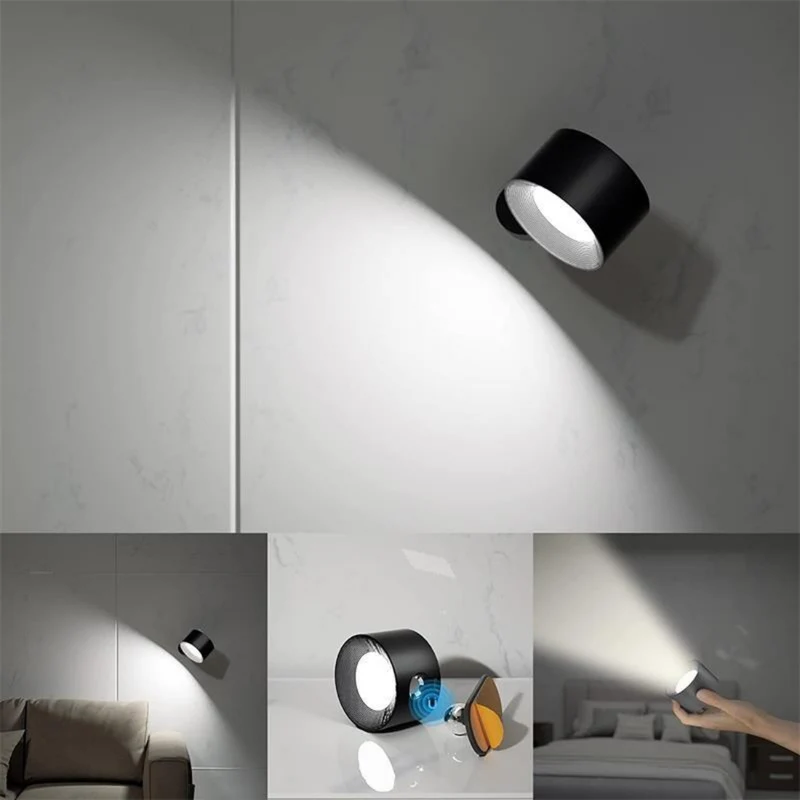 Trådløs LED Væglampe med Genopladelig Batteri
