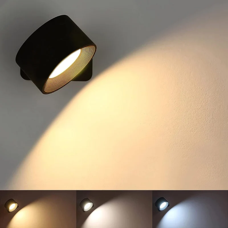 Trådløs LED Væglampe med Genopladelig Batteri