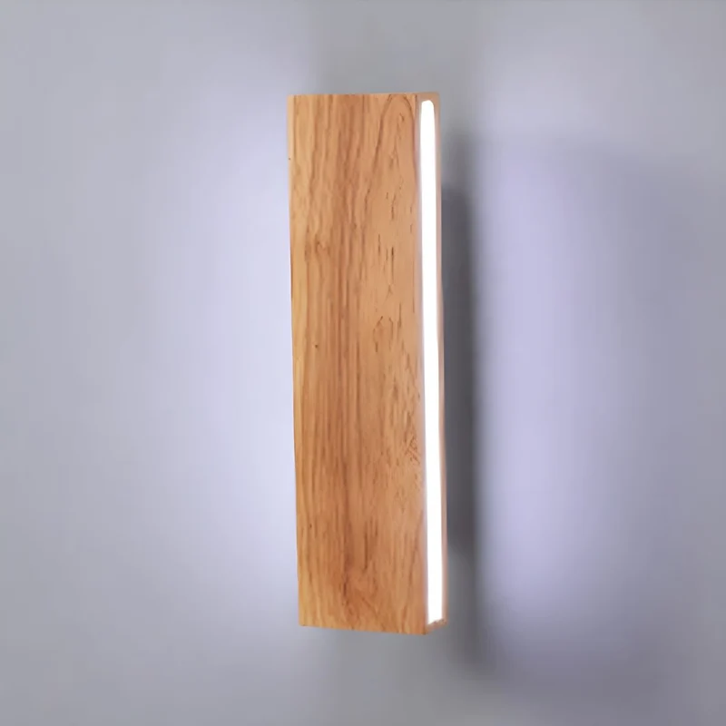 Væglampe i Træ med Justerbar LED for Optimal Belysning