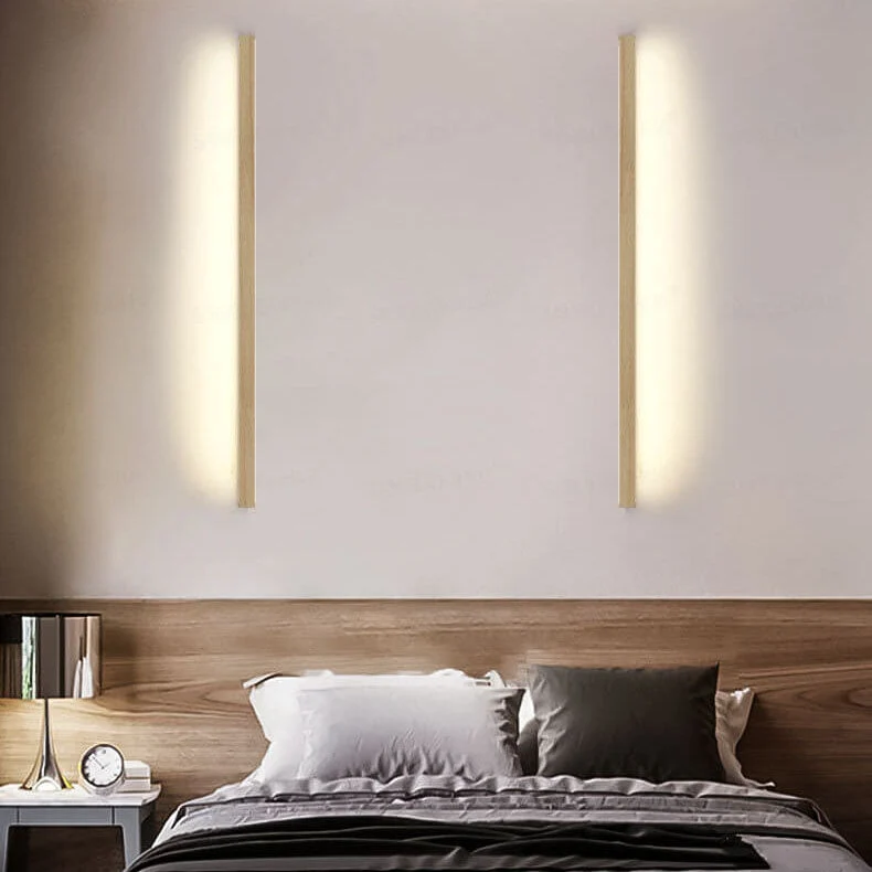 Stilren Væglampe i Træ med LED for Hygge og Stil