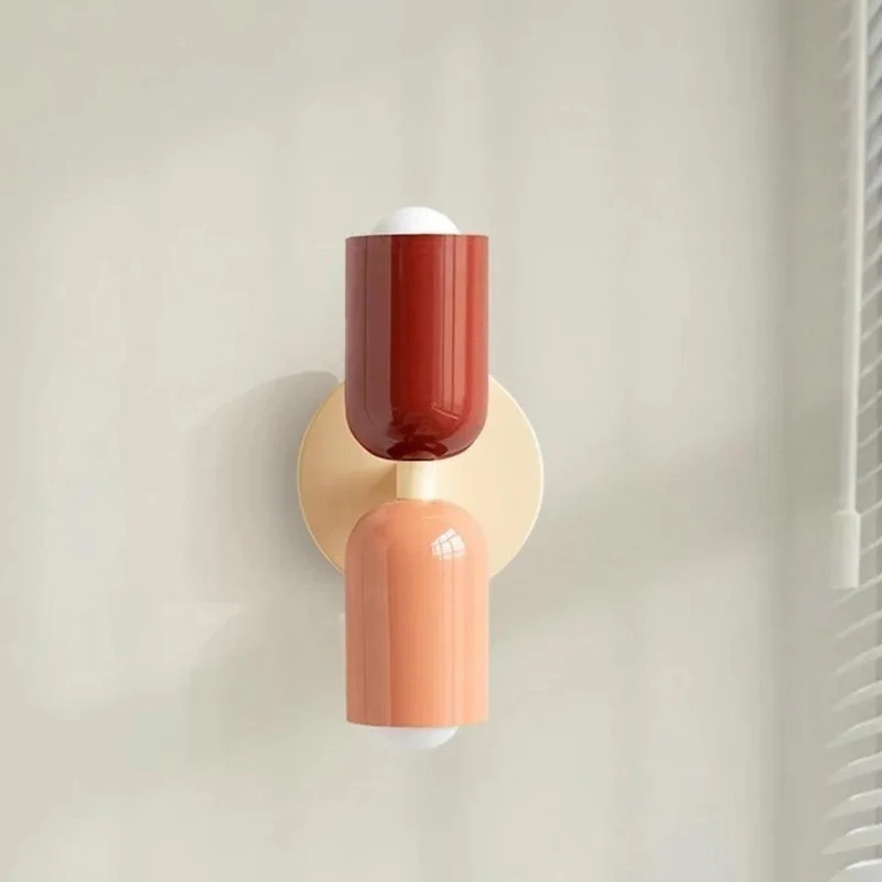 Moderne Glas Væglampe med Dobbelt Lampeskærm - Elegant Belysning