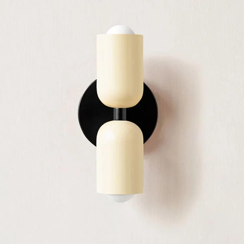 Moderne Glas Væglampe med Dobbelt Lampeskærm - Elegant Belysning