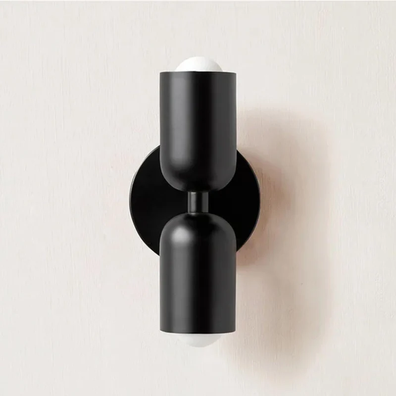 Moderne Glas Væglampe med Dobbelt Lampeskærm - Elegant Belysning