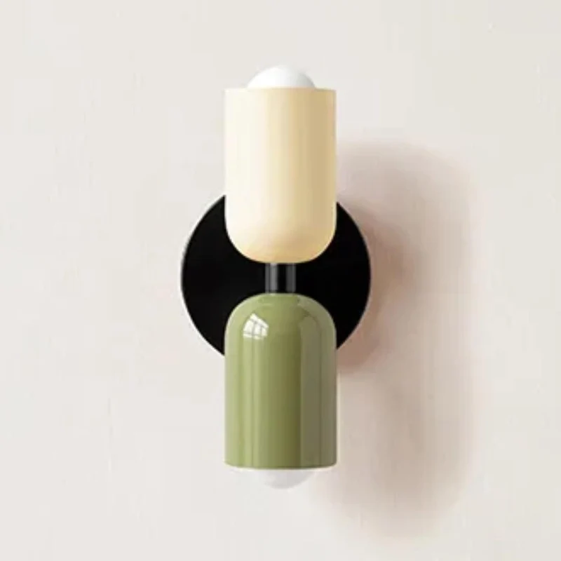 Moderne Glas Væglampe med Dobbelt Lampeskærm - Elegant Belysning
