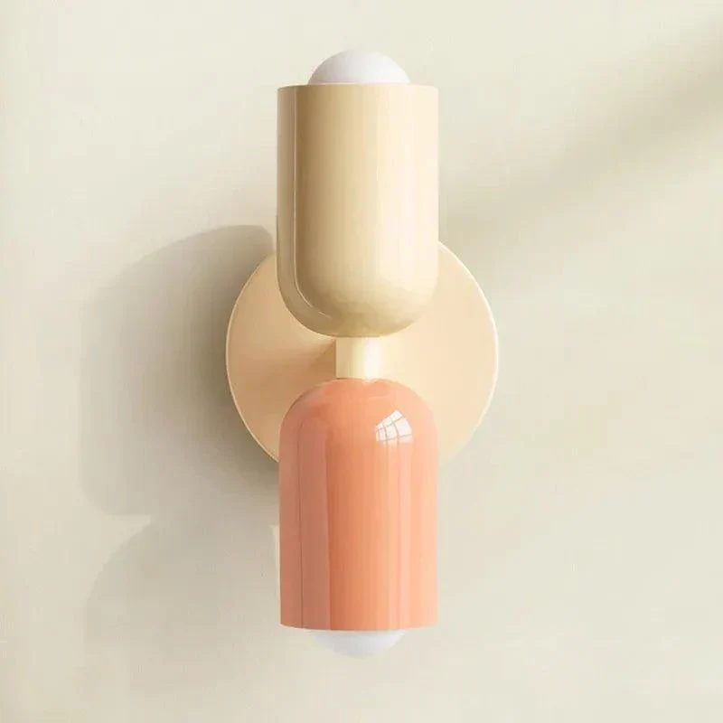 Moderne Glas Væglampe med Dobbelt Lampeskærm - Elegant Belysning