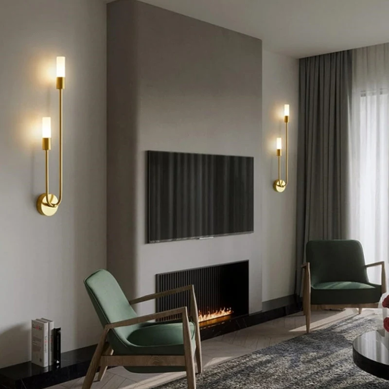 Stilfulde LED Væglamper med Moderne Dobbelt Rørdesign