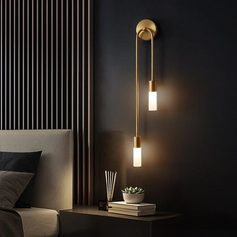 Stilfulde LED Væglamper med Moderne Dobbelt Rørdesign