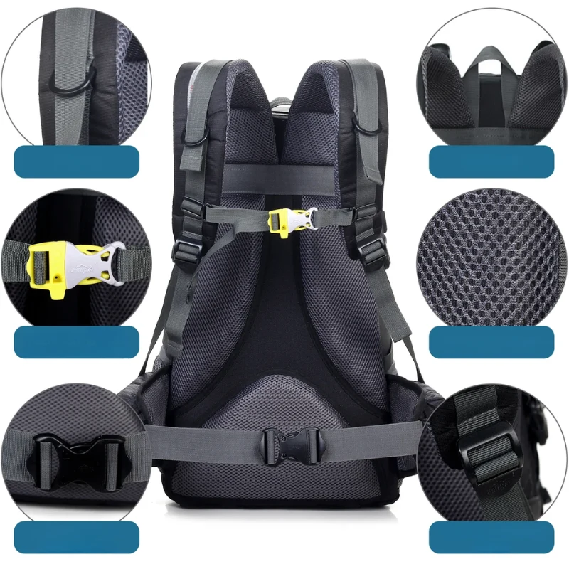 Vandtæt Rygsæk 40L til Outdoor Eventyr med Ergonomisk Design
