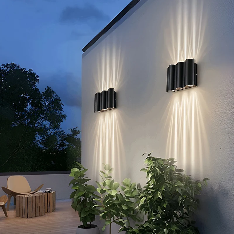 Energibesparende LED væglampe til udendørs brug